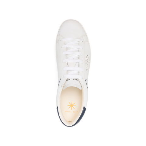 Manuel Ritz Leather Sneakers Blue Details