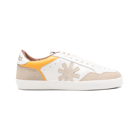 Manuel Ritz Leather Sneakers Yellow Details
