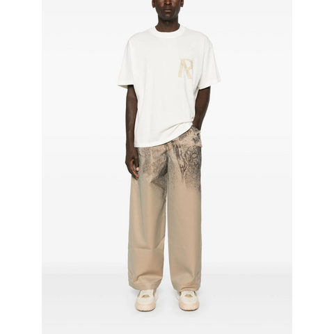 Represent Masking Tape Tshirt White