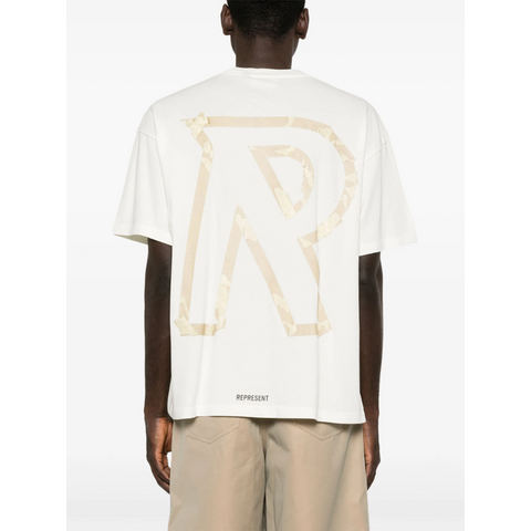 Represent Masking Tape Tshirt White