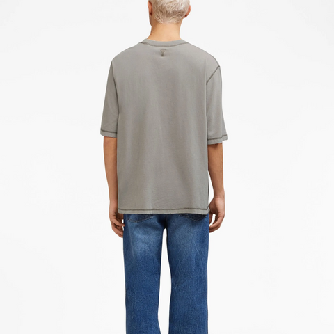 AMI Paris Logo Bordado Taupe