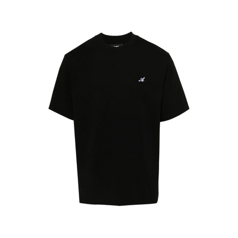 Axel Arigato Playera Negra "A" Logo Bordado Blanco