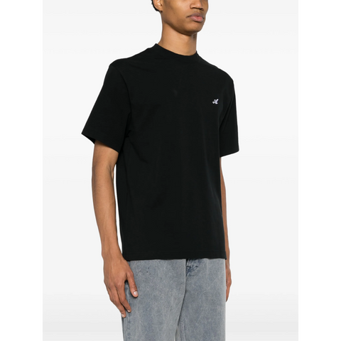 Axel Arigato Playera Negra "A" Logo Bordado Blanco