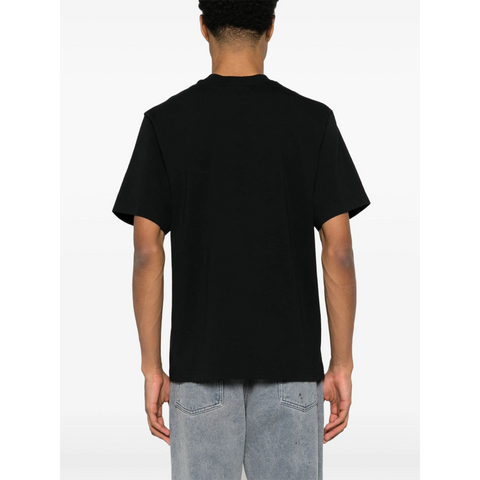 Axel Arigato Playera Negra "A" Logo Bordado Blanco