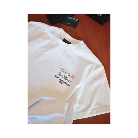 Club 1984 Old Money Tee White