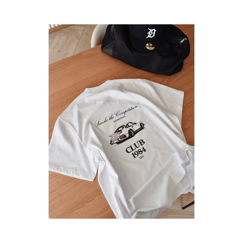 Club 1984 Racing Team Tee White