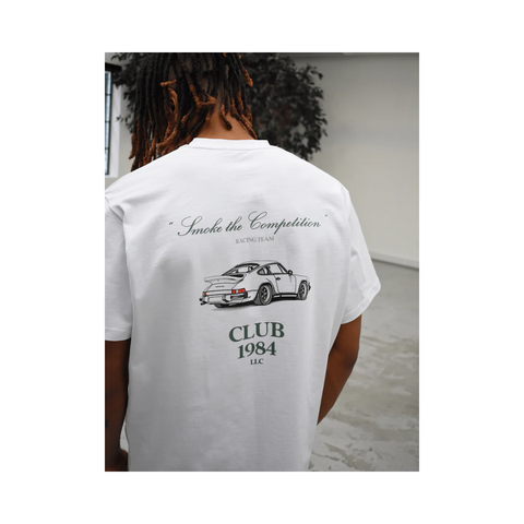 Club 1984 Racing Team Tee White