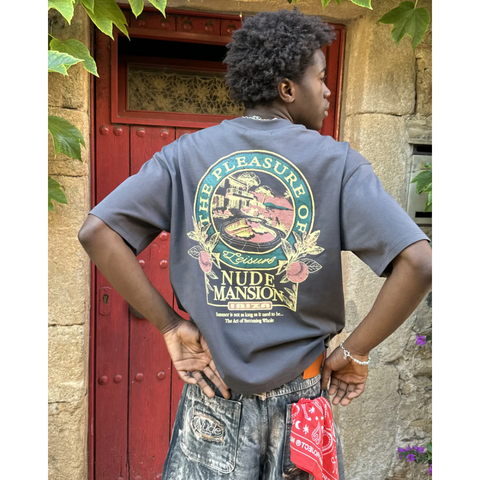 Nude Project Mansion Tee Gris Oscuro