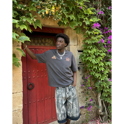 Nude Project Mansion Tee Gris Oscuro