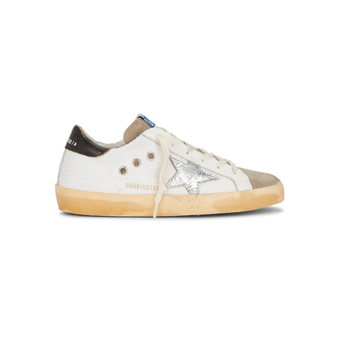 Golden Goose Superstar Silver & Brown