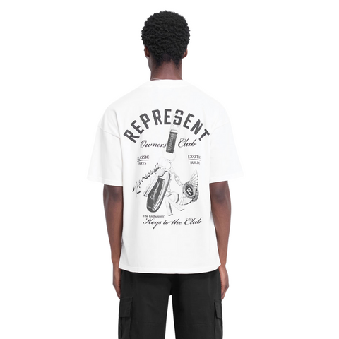 Represent Keys to the Club Tee White