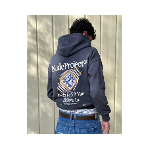 Nude Project Time Hoodie Ash Grey