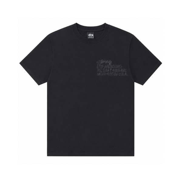 Stussy La Brea Washed Black Tee