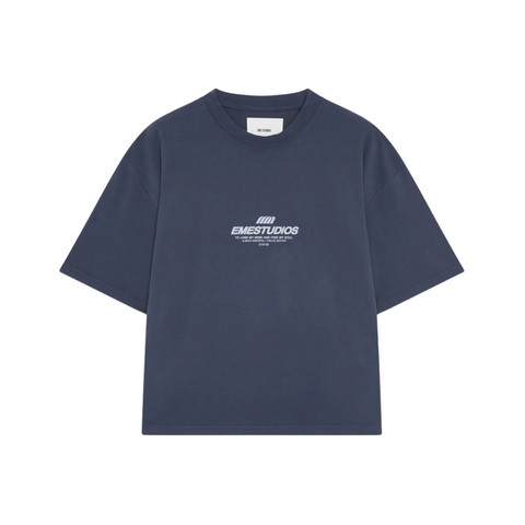 Eme Studios F Psilos Navy Oversized Tee