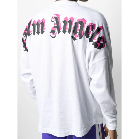 Palm Angels Long Sleeve T Shirt Pink