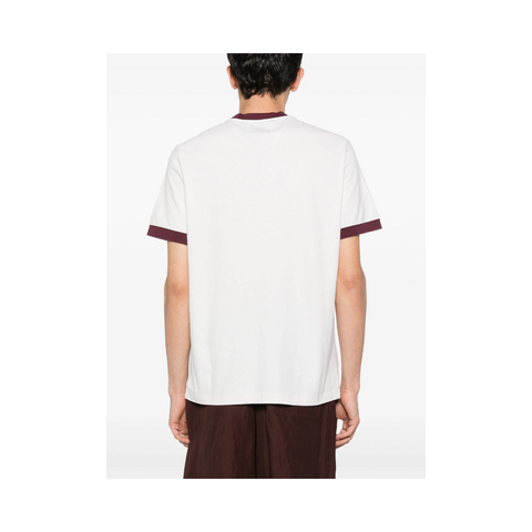 Golden Goose Playera Logo Estampado Tinto