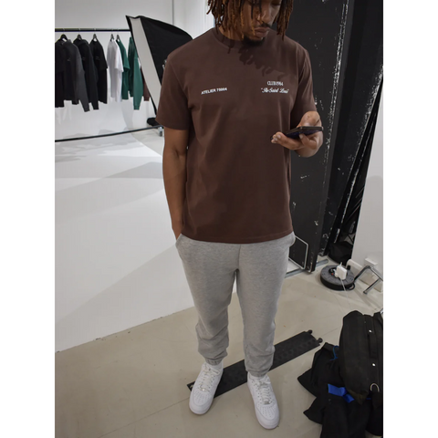 Club 1984 Signature Tshirt Washed Brown