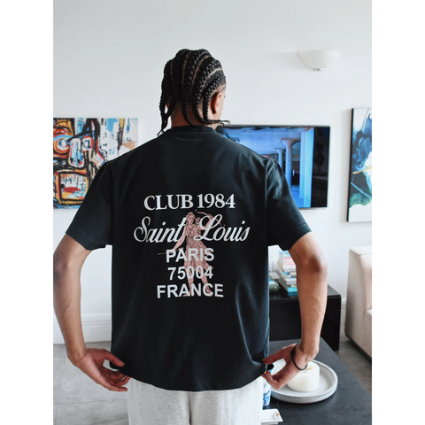 Club 1984 Patron 84 Tshirt - Washed Black