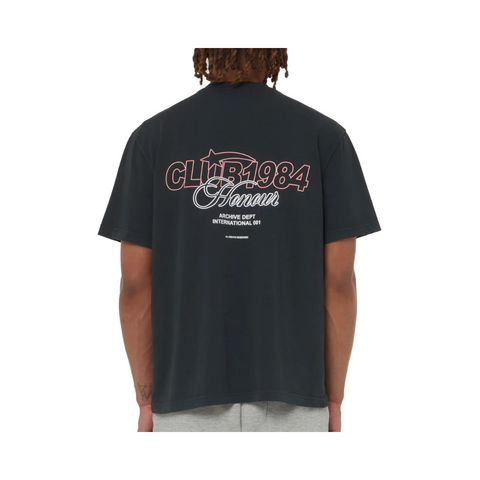 Club 1984 Honour Tshirt Washed Black