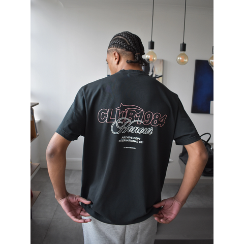 Club 1984 Honour Tshirt Washed Black