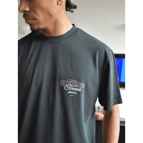 Club 1984 Honour Tshirt Washed Black