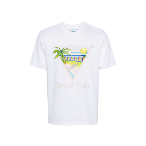 Casablanca Tennis Club Icon T-shirt White