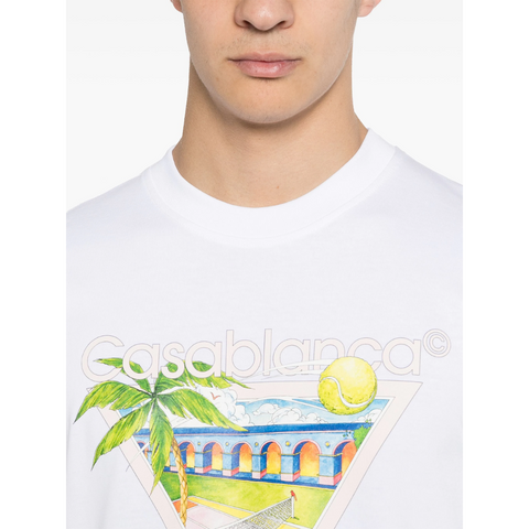 Casablanca Tennis Club Icon T-shirt White