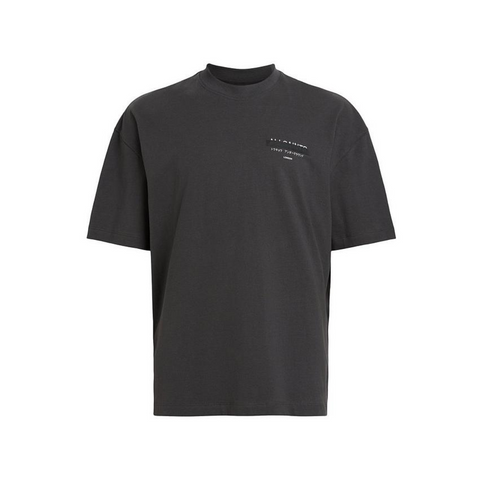 AllSaints Redact Oversized Embroidered Logo T-Shirt