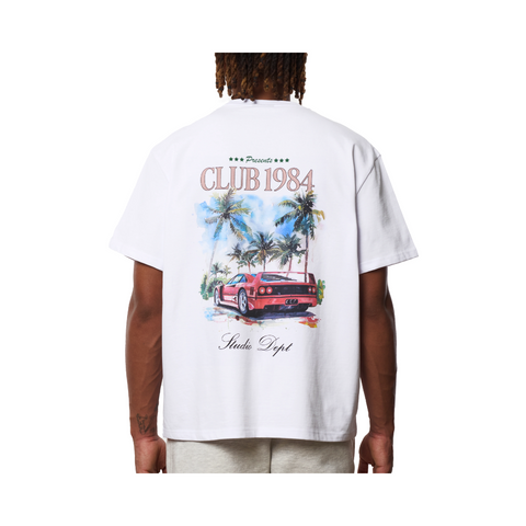 Club 1984 Palm Drive T-shirt - White