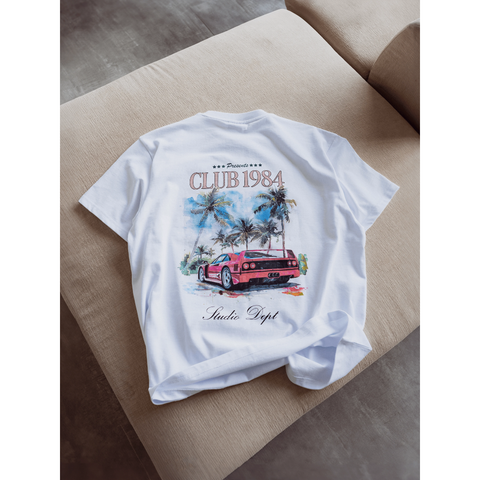 Club 1984 Palm Drive T-shirt - White