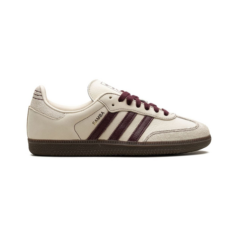 Adidas Samba OG "Wonder White/Maroon"