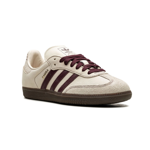 Adidas Samba OG "Wonder White/Maroon"