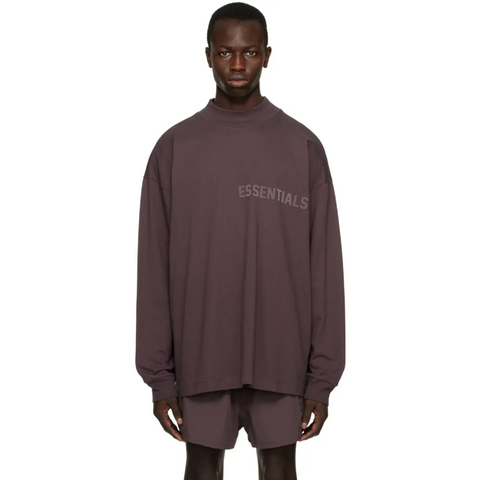 Fear of God Essentials Plum Long Sleeve Tee