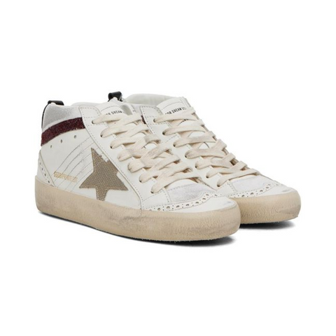 Golden Goose Mid Star Red & Gold