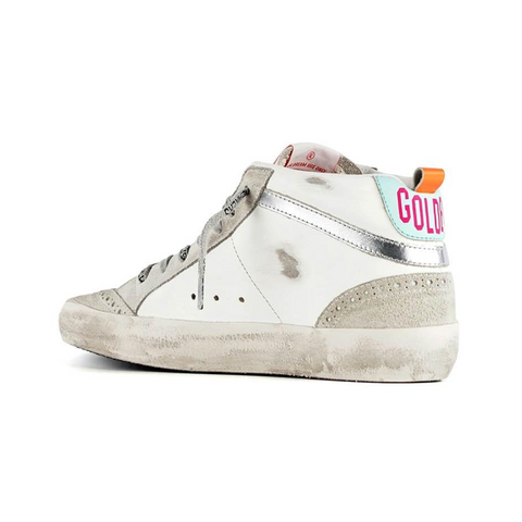 Golden Goose Mid Star Silver & Neon Colors