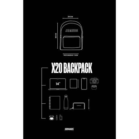 Jormands Black X20 Backpack