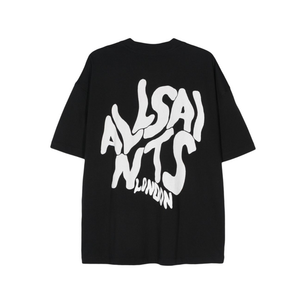 AllSaints Orlando Logo Print T-Shirt Black