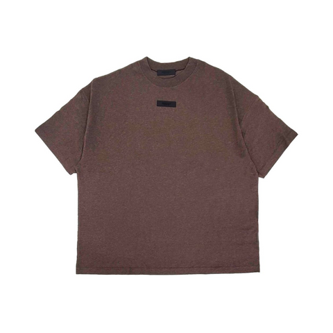 Fear of God Essentials Playera Manga Corta Café Jaspeado