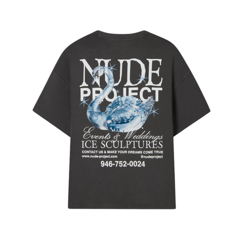 Nude Project Sculpture Tee Washed Black