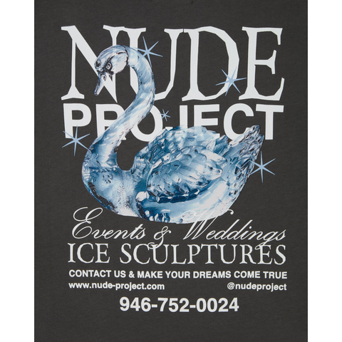 Nude Project Sculpture Tee Washed Black