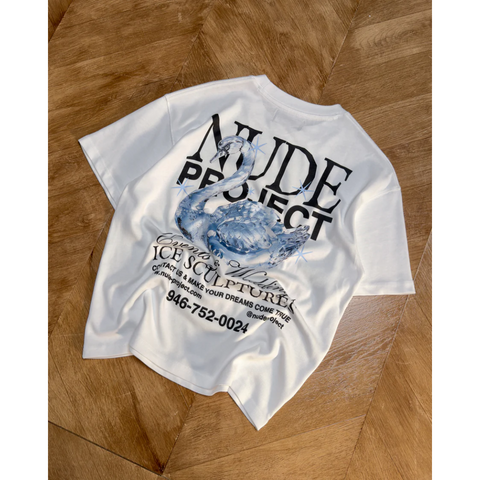 Nude Project Sculpture Tee White