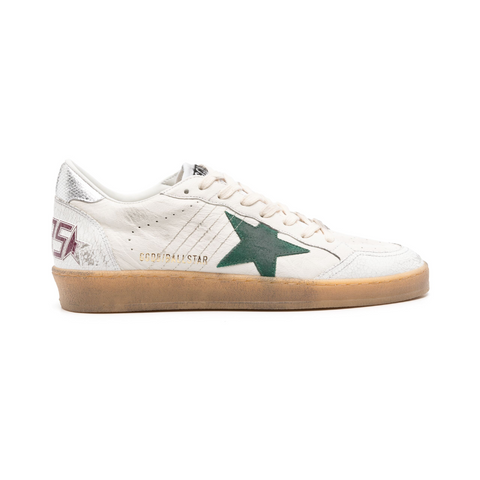 Golden Goose Ball Star Green & Silver