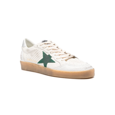 Golden Goose Ball Star Green & Silver