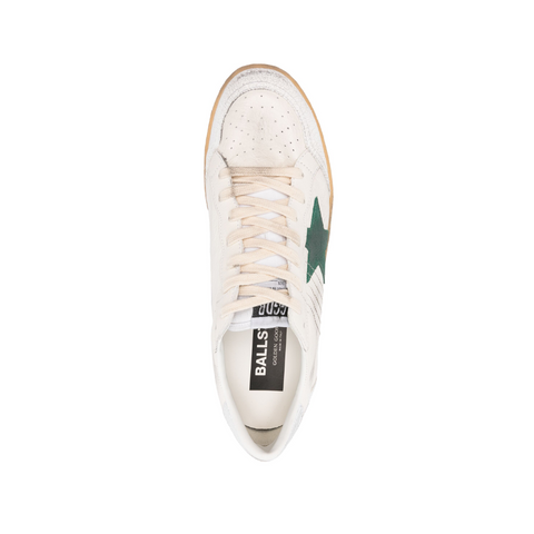 Golden Goose Ball Star Green & Silver