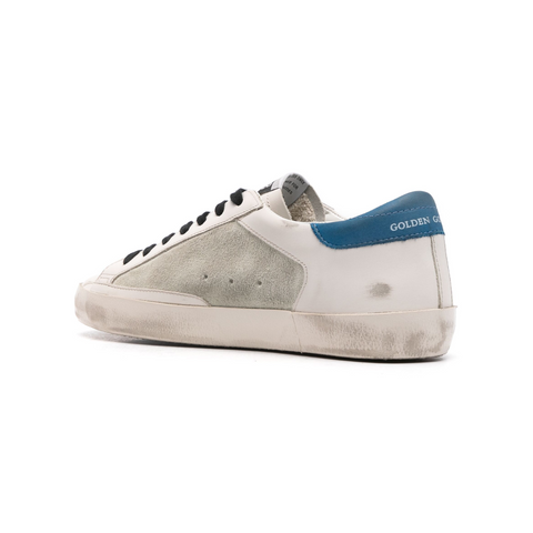 Golden Goose Superstar Blue & Peach  with Black Laces