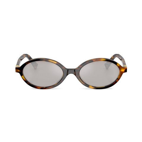 Miu Miu Round Sunglasses Carey (Silver Lens)