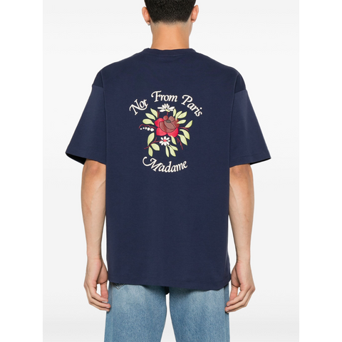 Drole de Monsieur Playera Navy Estampado Floral