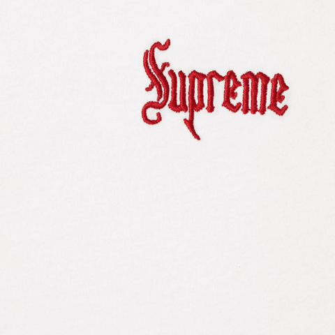 Supreme Logo Bordado Blanco