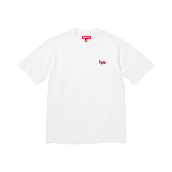 Supreme Logo Bordado Blanco