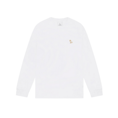 OVO Classic Tshirt White Long Sleeve